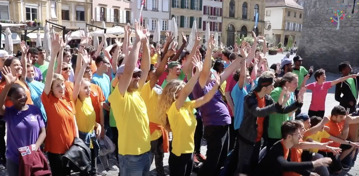 Flashmob à Yverdon-les-Bains : la vidéo !
